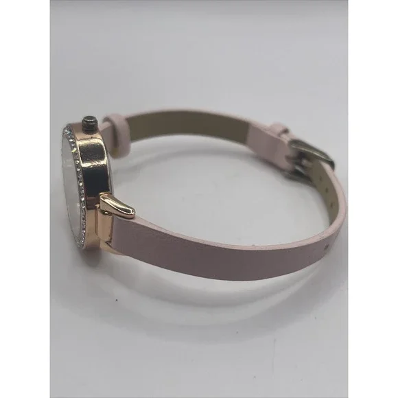 Charming Charlie Rose Gold Tone Quartz‎ Watch Pink Band- New Battery - Picture 6 of 7